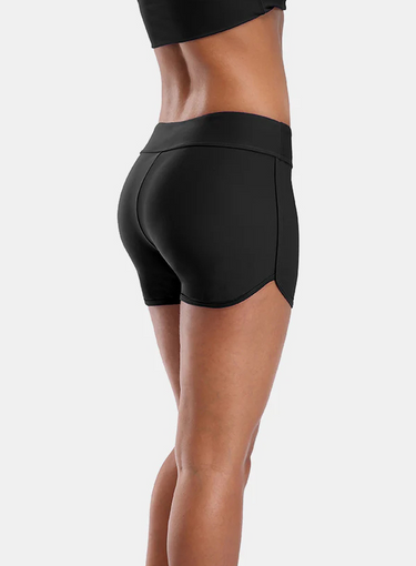 Women’s Sporty Side V-Slit Swim Boyshorts